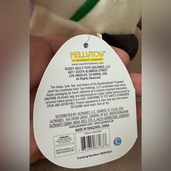 Kellytoy Stanley the Spa Day Panda Squishmallow Wellness Squad Plush Stuffed Toy - Picture 8 of 13